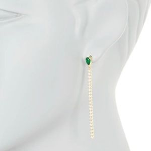 Goldtone Linear Drop Earrings